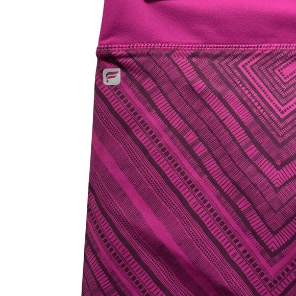 Fabletics Salar Womens Leggings In Magenta With Geometric Print Size S - Picture 6 of 7